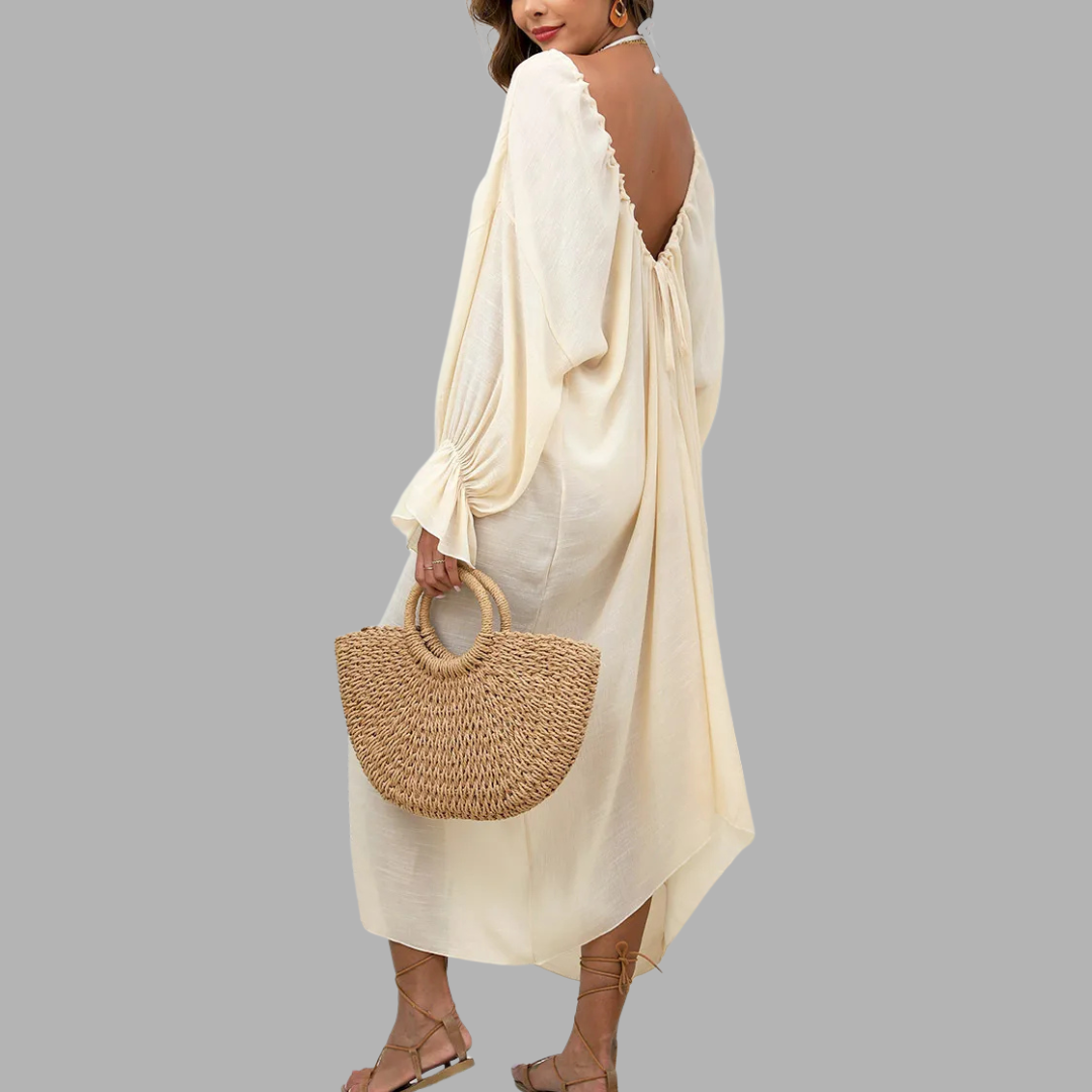 Breezy Deep-V Beach Cover-Up
