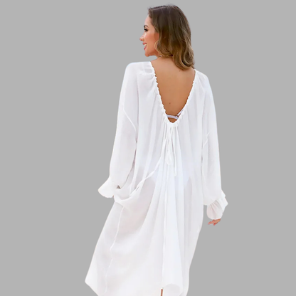 Breezy Deep-V Beach Cover-Up