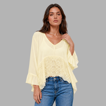 BreezeVeil Sheer Cover-Up Top