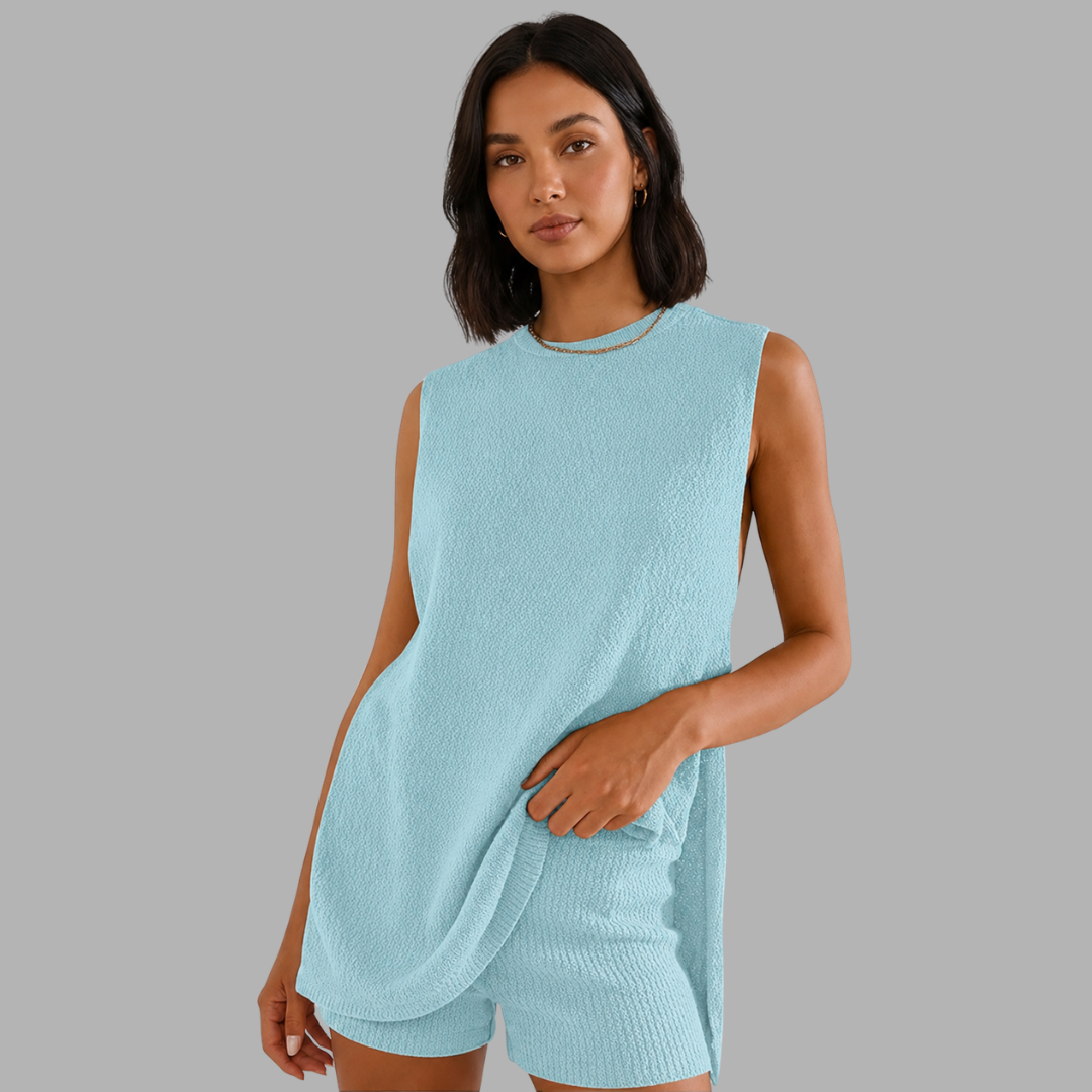 EaseKnit Sleeveless Lounge Set