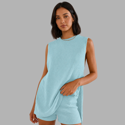 EaseKnit Sleeveless Lounge Set