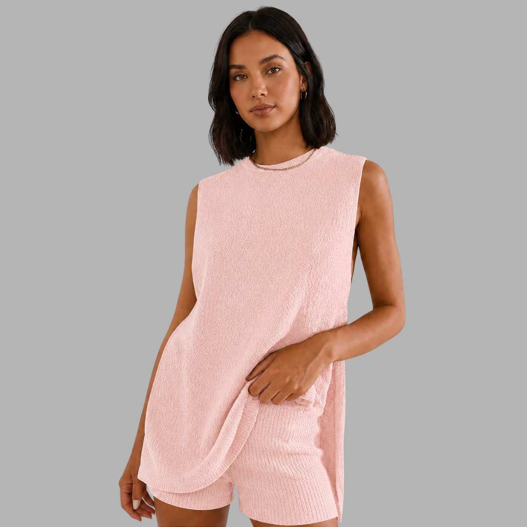 EaseKnit Sleeveless Lounge Set