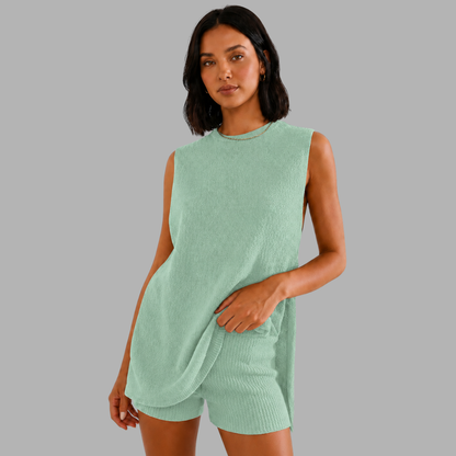EaseKnit Sleeveless Lounge Set