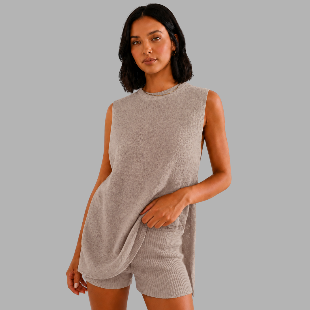 EaseKnit Sleeveless Lounge Set