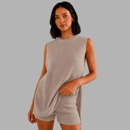 EaseKnit Sleeveless Lounge Set