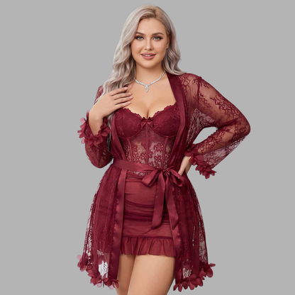 Romantic Lace Robe Set