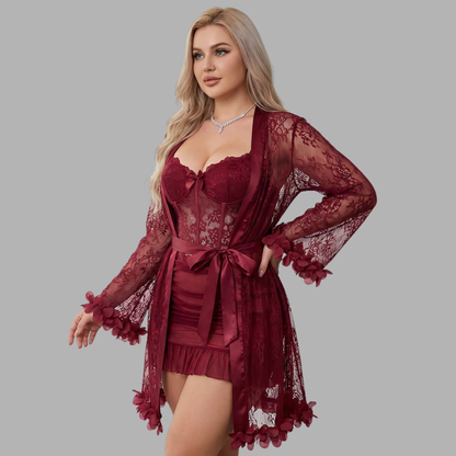 Romantic Lace Robe Set