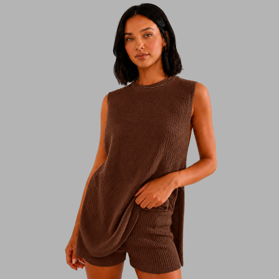 EaseKnit Sleeveless Lounge Set