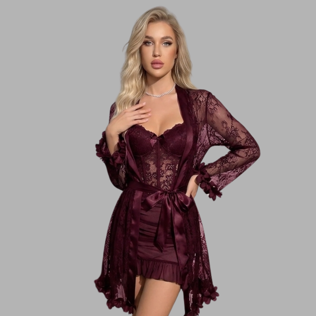 Romantic Lace Robe Set