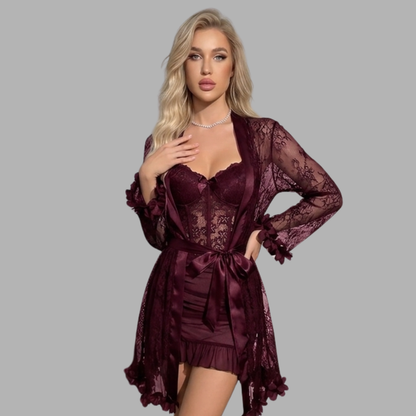 Romantic Lace Robe Set