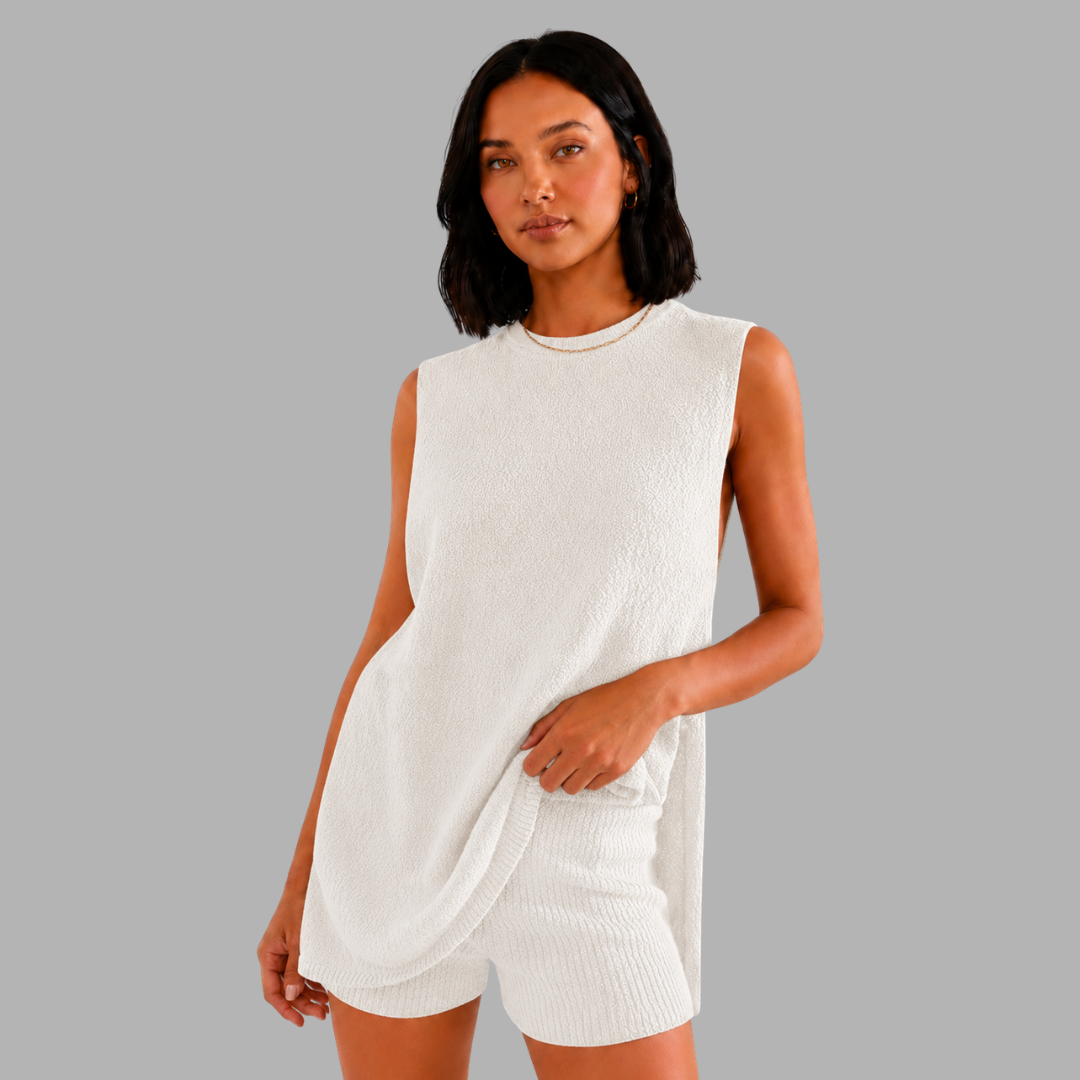 EaseKnit Sleeveless Lounge Set