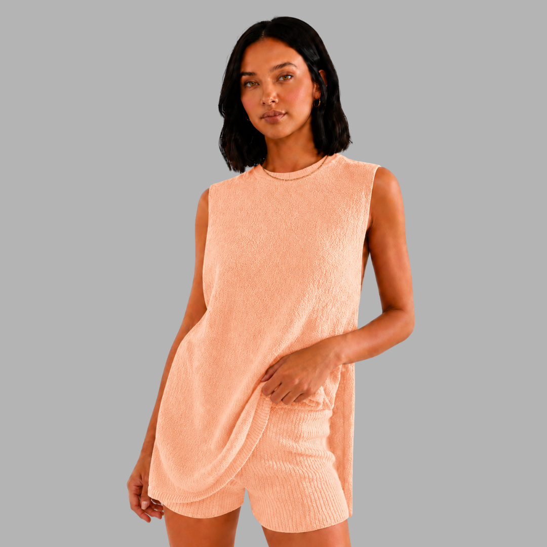 EaseKnit Sleeveless Lounge Set