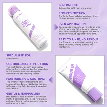 CloudSense Pain-Free Hair Removal Foam Spray & Cream