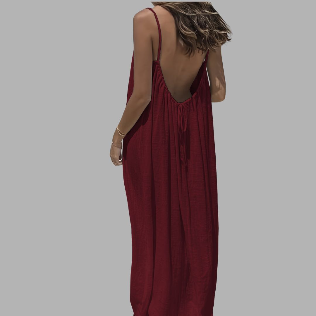 tailored fit wedding dress Maxi Dress for Women – Relaxed Fit Elegant Summer Dress – Lunerva