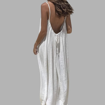 Elegant Relaxed Waist Maxi Dress