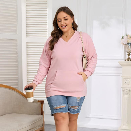 Cozy V Neck Sweatshirt