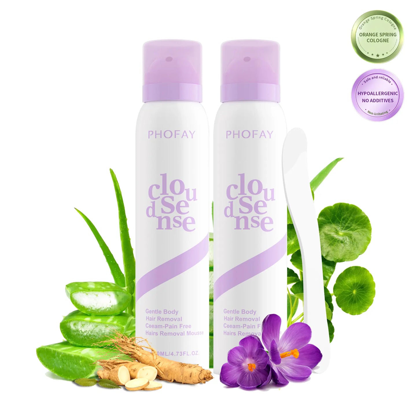 CloudSense Pain-Free Hair Removal Foam Spray & Cream