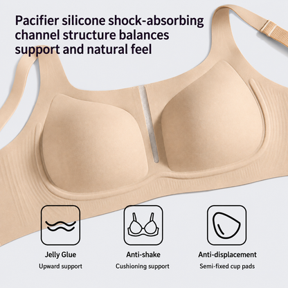 Square-Neck Seamless Support Bra