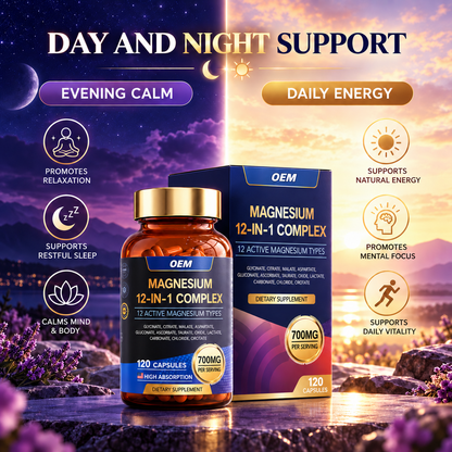 Advanced 12-in-1 Magnesium Complex Capsules