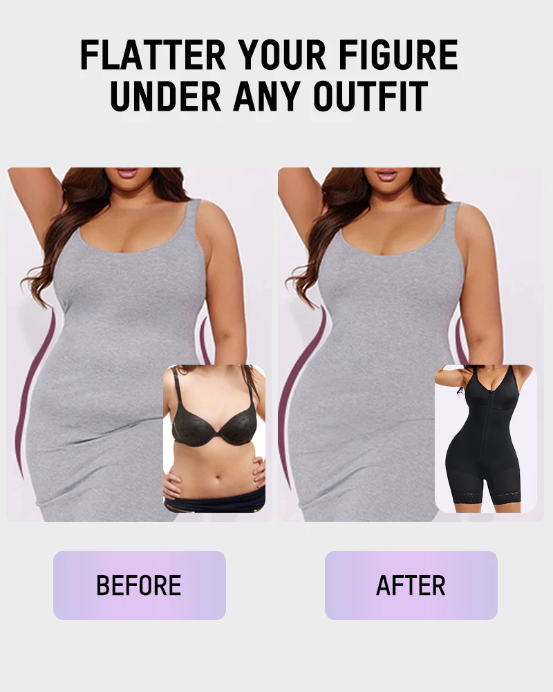 Extra Plus Size Shaper Bodysuit Tummy Control Shapewear With Bra