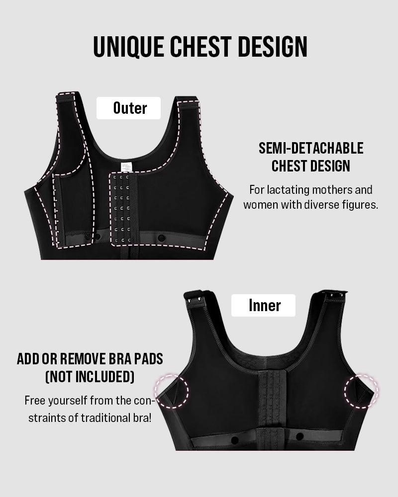 Extra Plus Size Shaper Bodysuit Tummy Control Shapewear With Bra