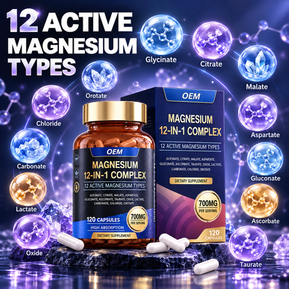 Advanced 12-in-1 Magnesium Complex Capsules