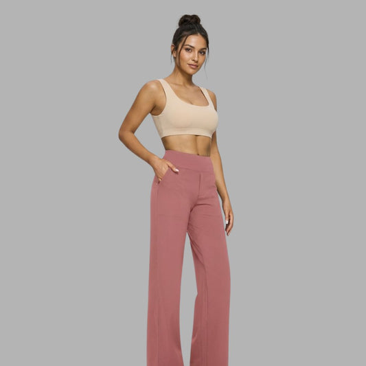 High-Waist Active Pants with Pockets