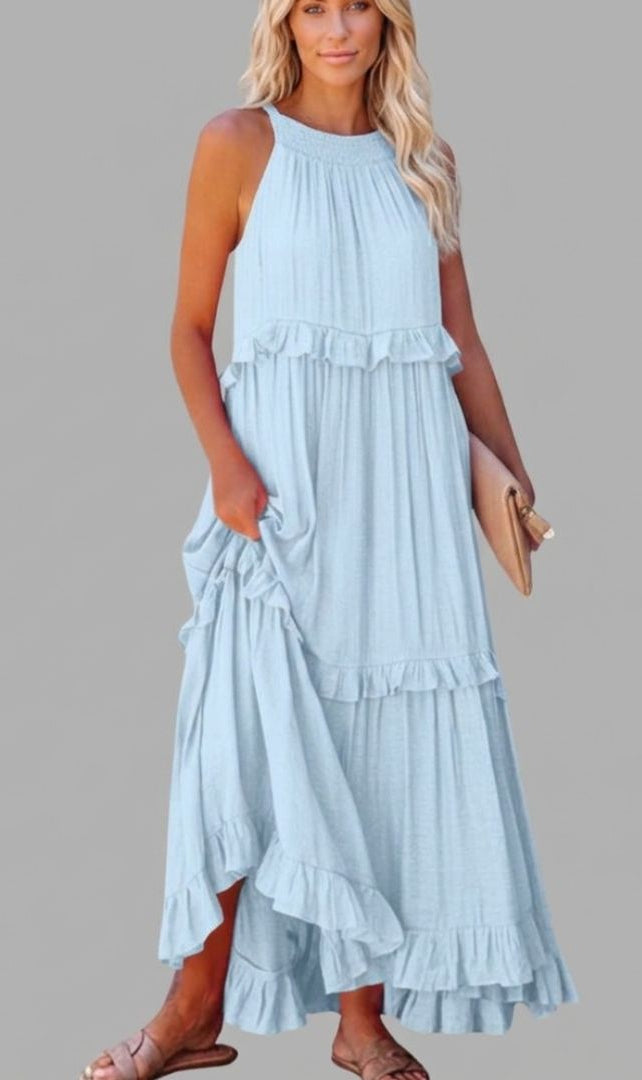 Women's Maxi Dress – Flowy Lightweight Summer Dress – Lunerva
