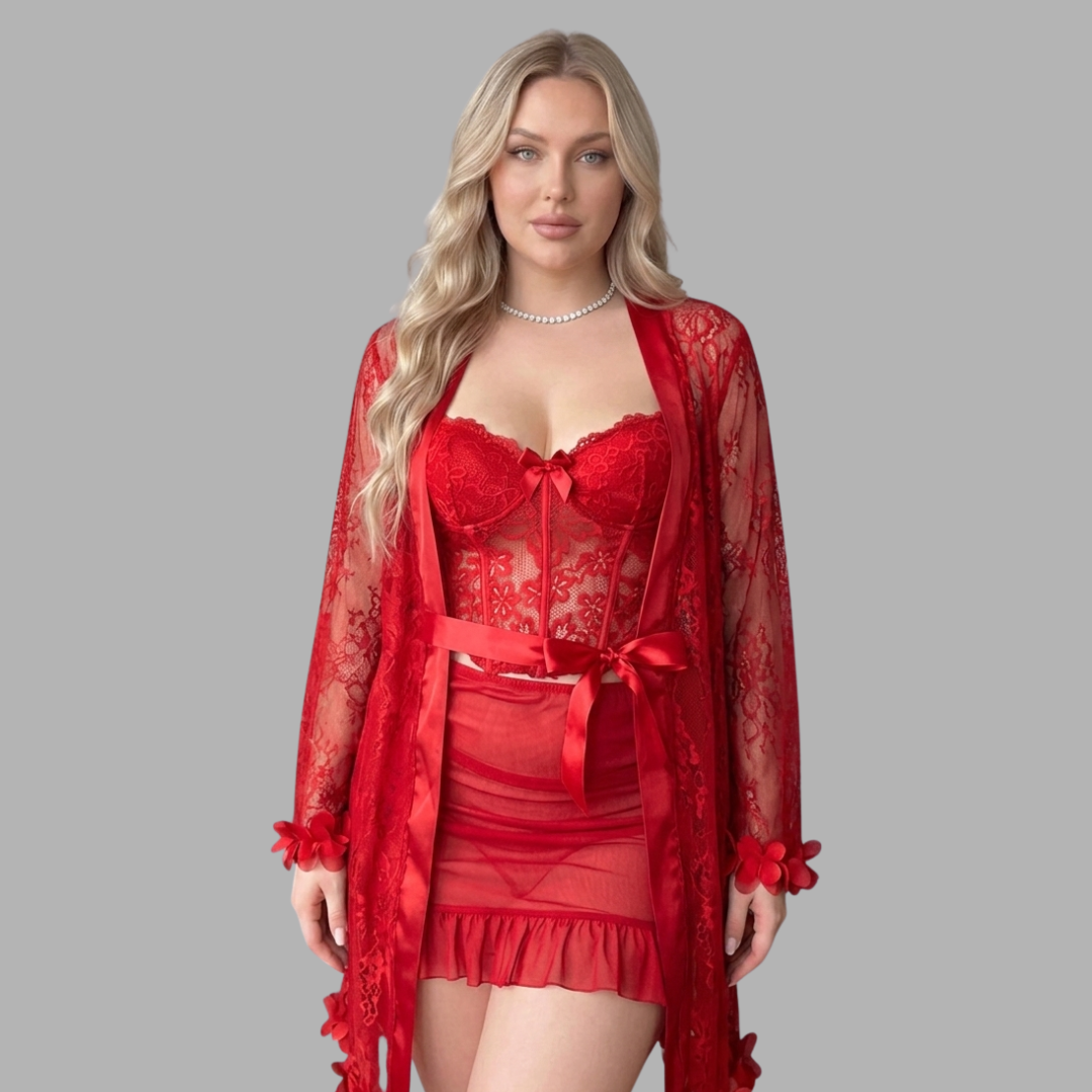 Romantic Lace Robe Set