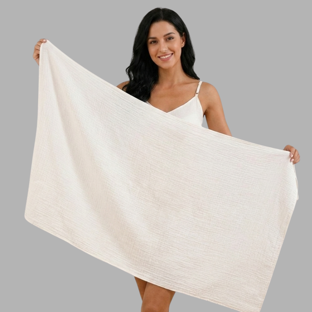 PureSoft Backless Bath Wrap Dress