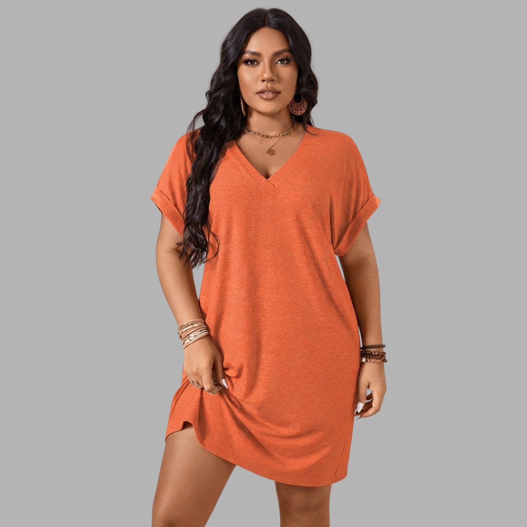 Breezy V-Neck Mini Dress