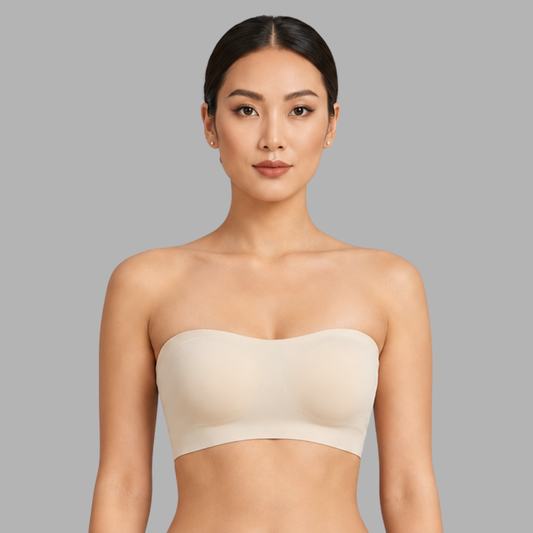 Seamless Strapless Push-Up Bandeau Bra