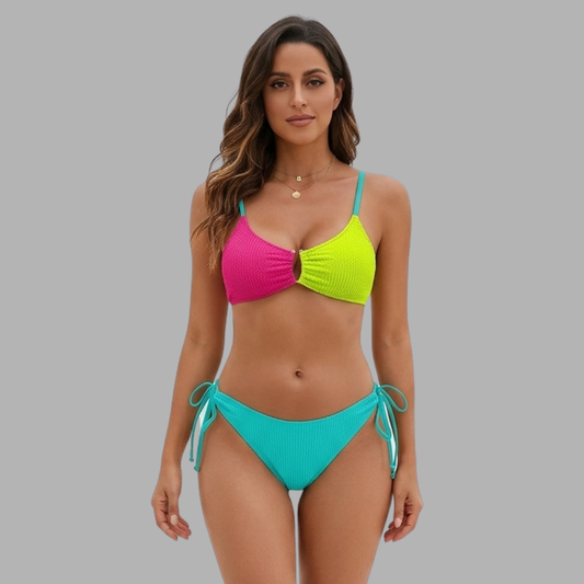 ColorPop Tie-Side Bikini Set