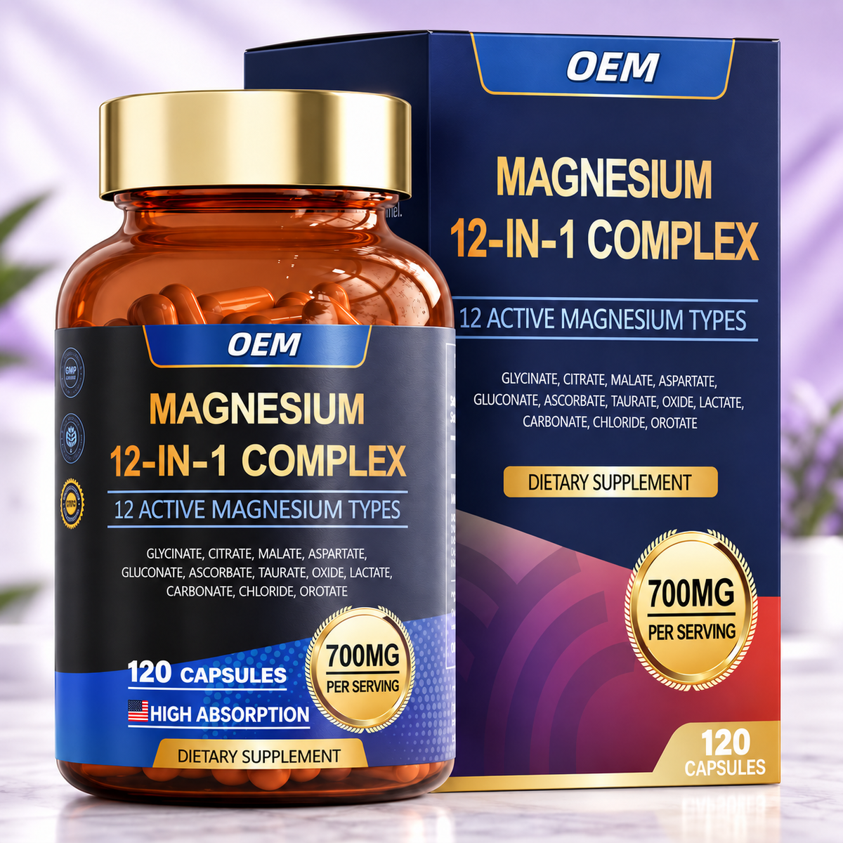 Advanced 12-in-1 Magnesium Complex Capsules