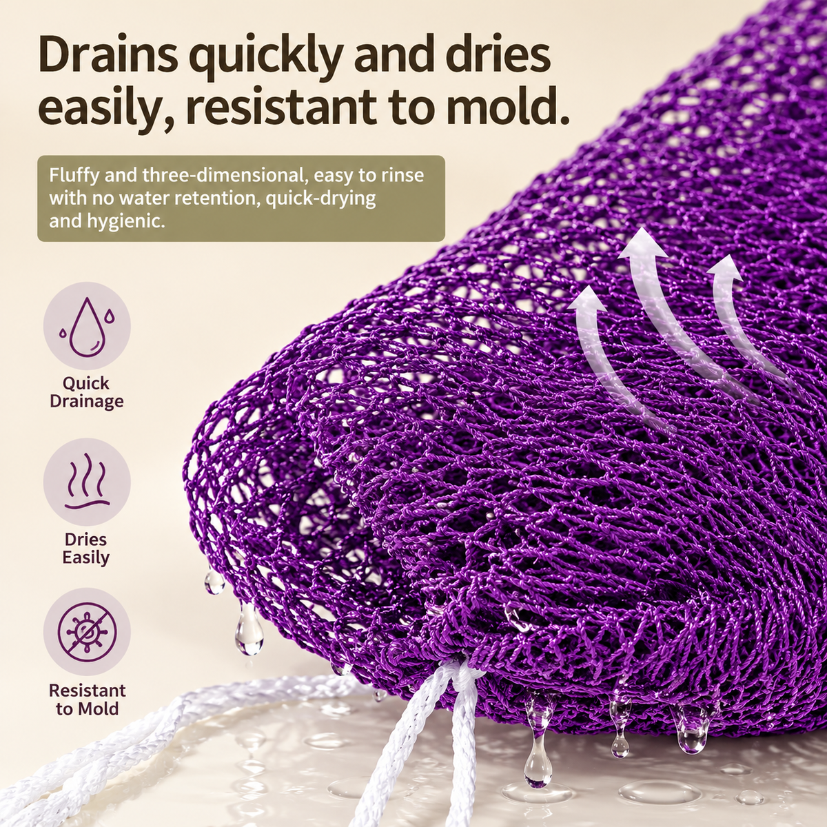 Deep-Clean Exfoliating Bath Scrubber