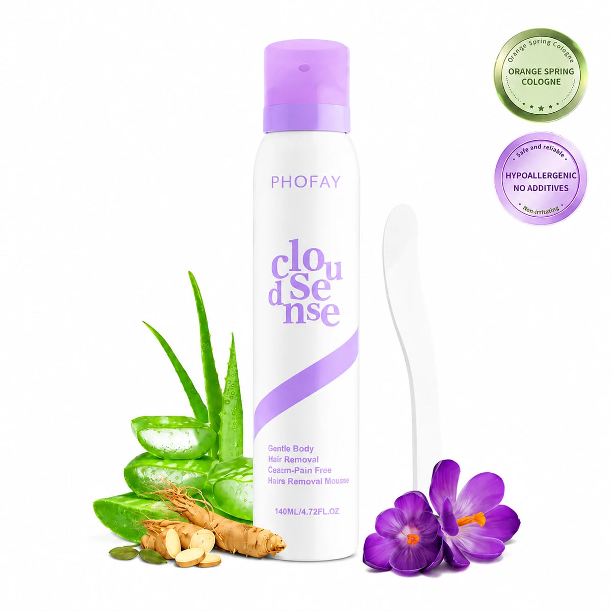 CloudSense Pain-Free Hair Removal Foam Spray 140ml