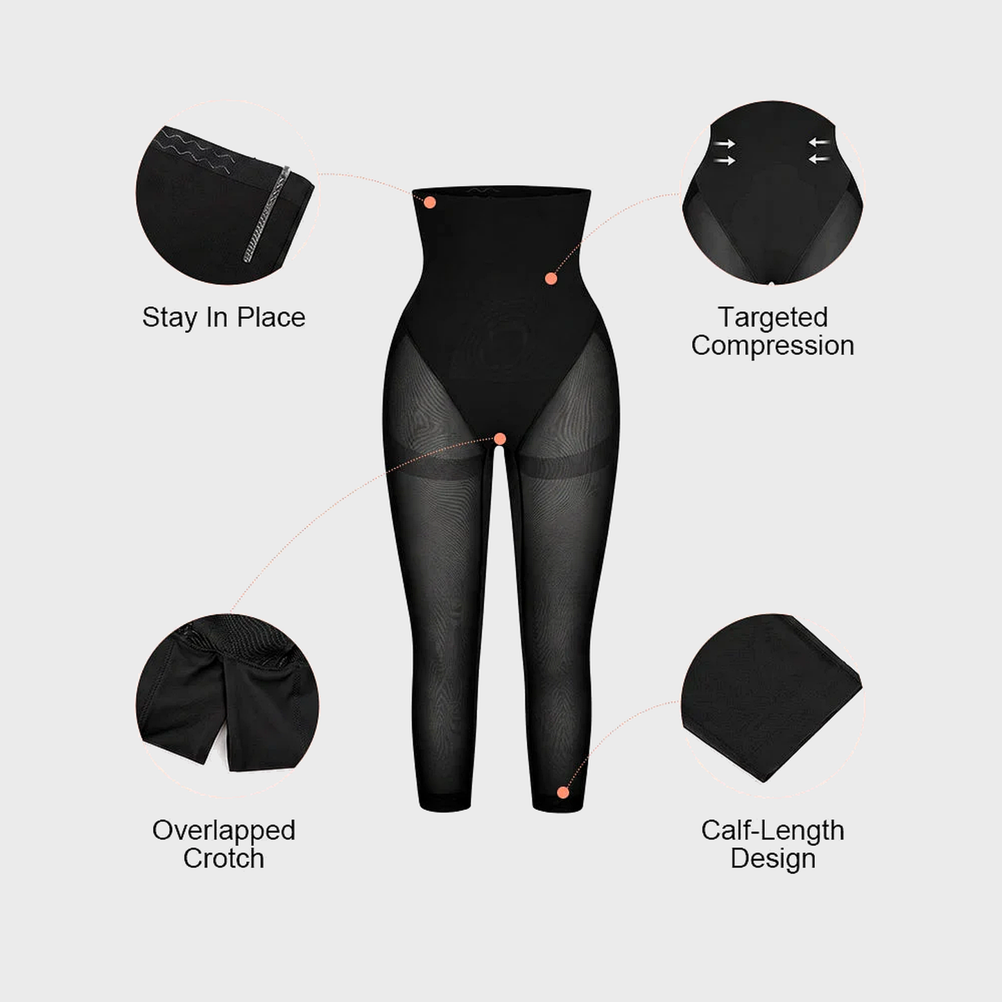Mesh Sculpt Butt-Lifting Capri Leggings