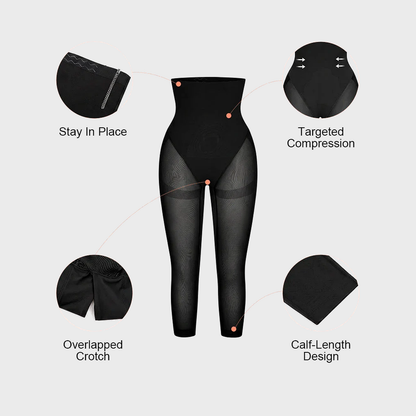 Mesh Sculpt Butt-Lifting Capri Leggings