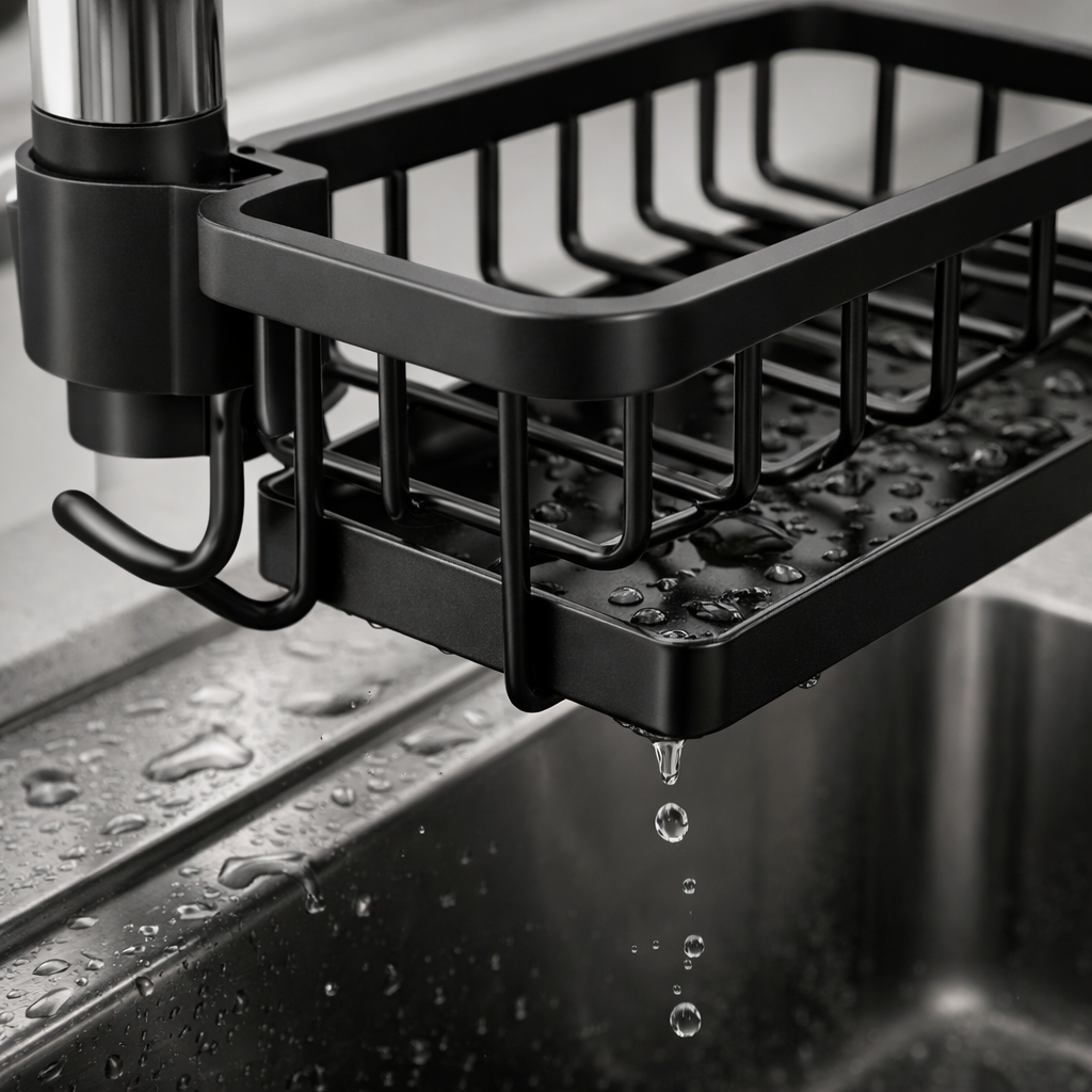 SinkMate No-Drill Faucet Caddy detail